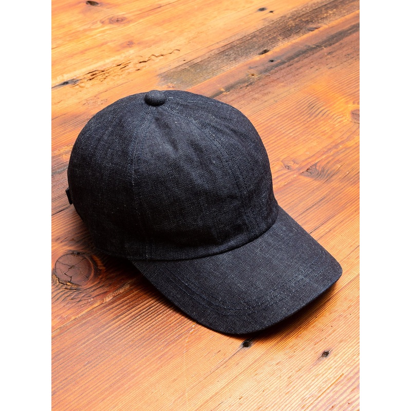 6209 Denim Baseball Cap in Indigo Blue