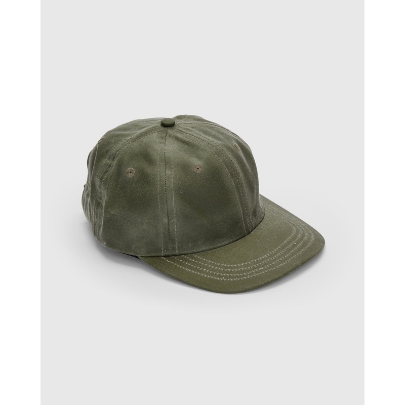 Baseball Hat in Waxed Light Moss