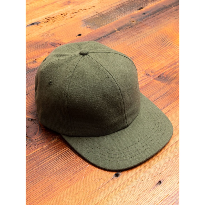 Military Flannel 6-Panel Hat in Olive