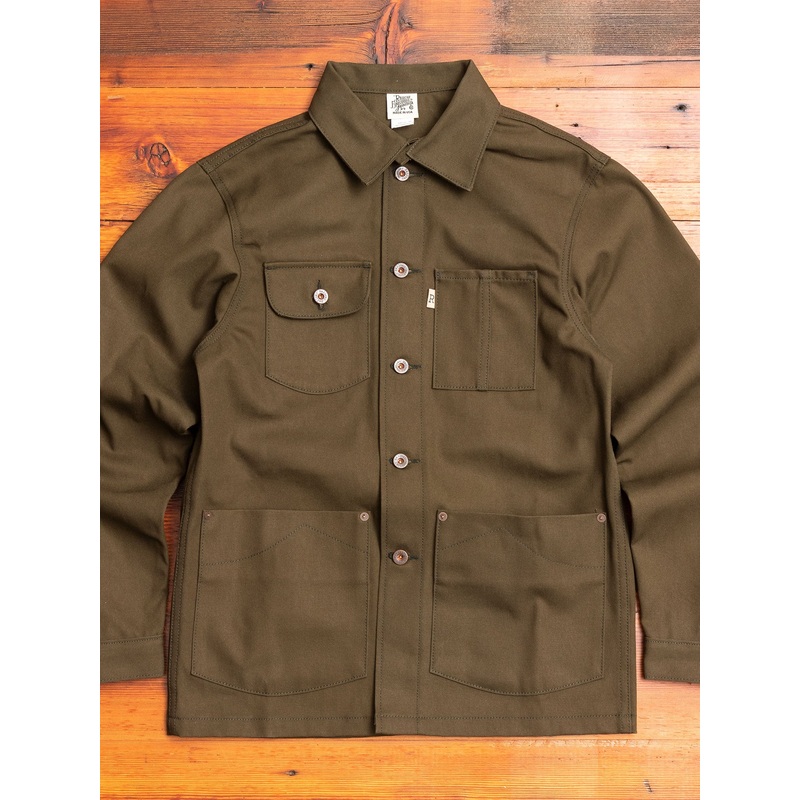 12oz Canvas Chore Coat in Seaweed