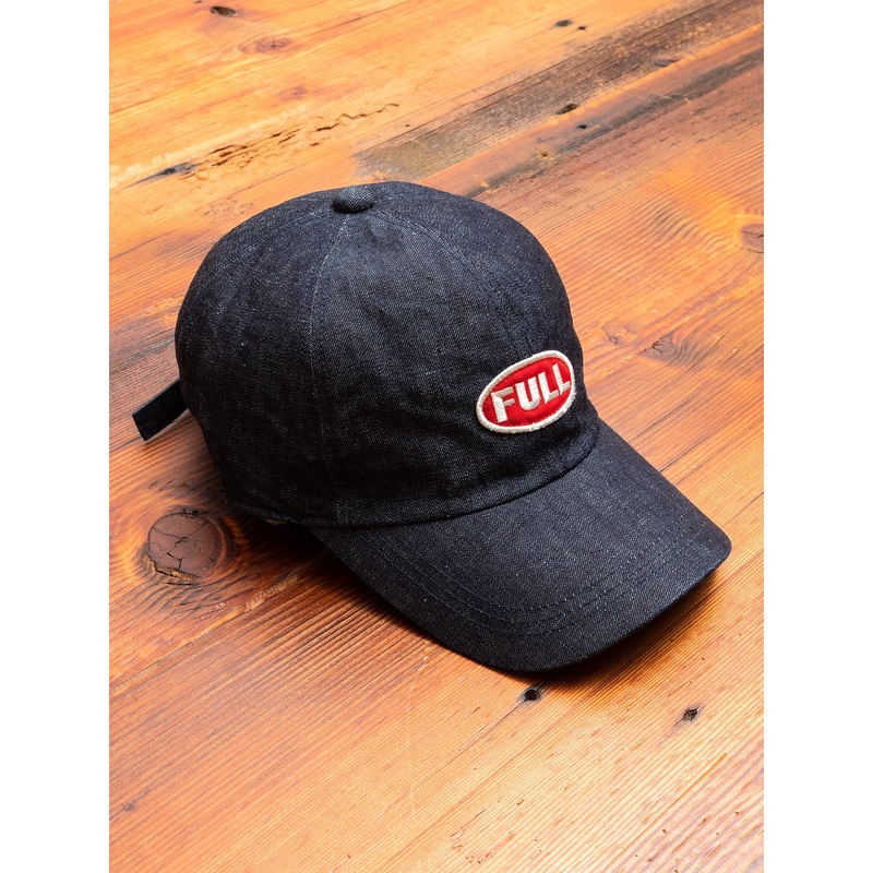 Full Wappen Denim Cap in Indigo Blue