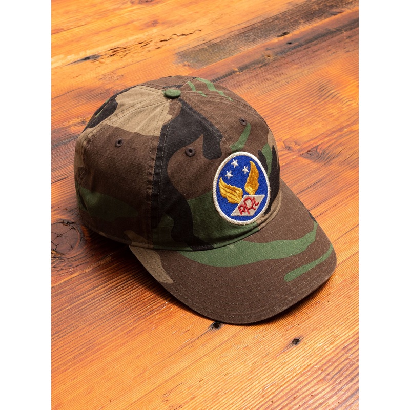 Ripstop Baseball Cap in Woodland Camouflage