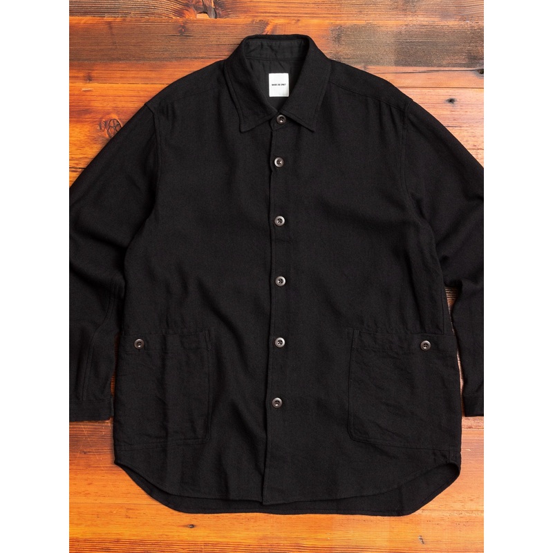 Wool Shirt Jacket in Black|Small|Medium|Large|X-Large