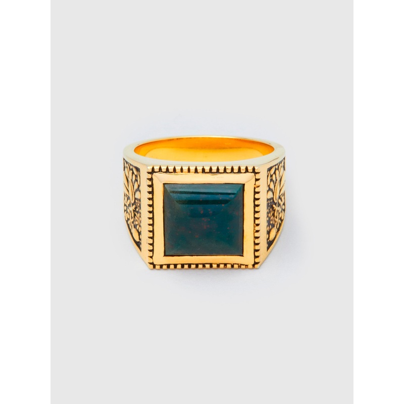 Buick Ring in Gold/Bloodstone|Medium|Large