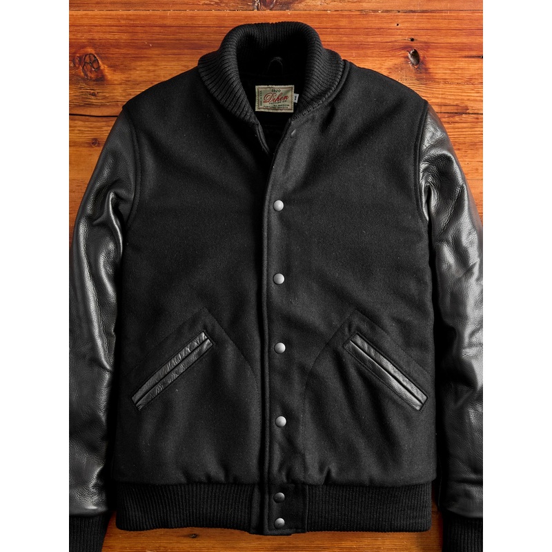 Varsity Jacket in Black|Small|Medium|Large|X-Large