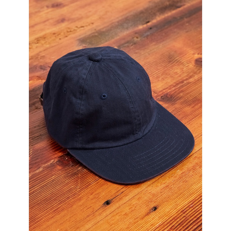 6-Panel HBT Cap in Navy|One Size