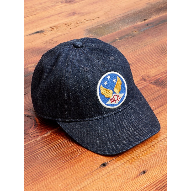 Denim Baseball Cap in Indigo|One Size
