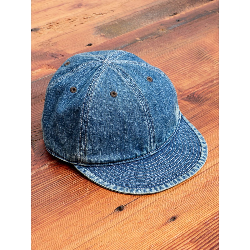 Denim Service Cap in Vintage Indigo