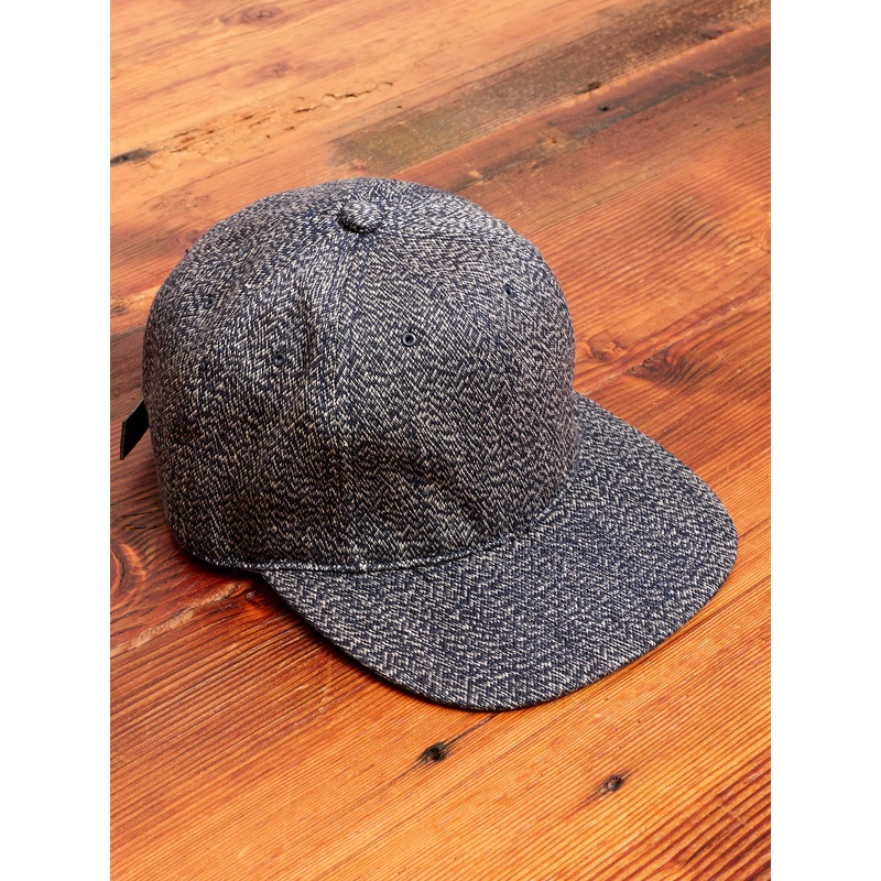 Linen Dyed Cap in Navy|One Size