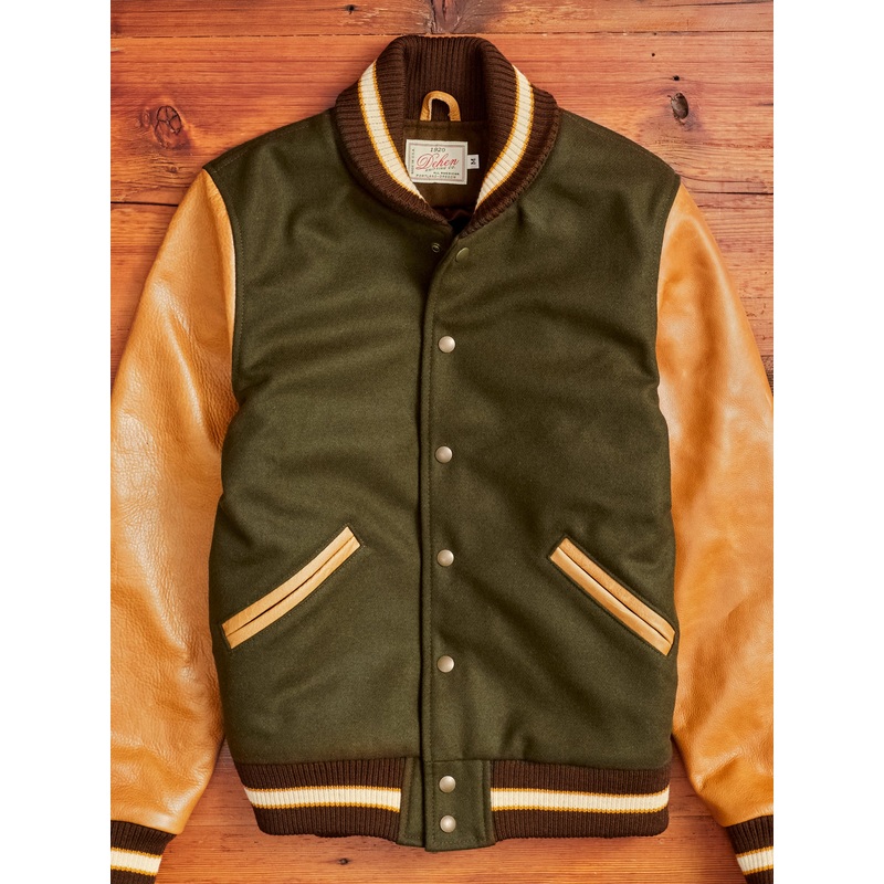 Varsity Jacket in Loden Rust|Small|Medium|Large|X-Large
