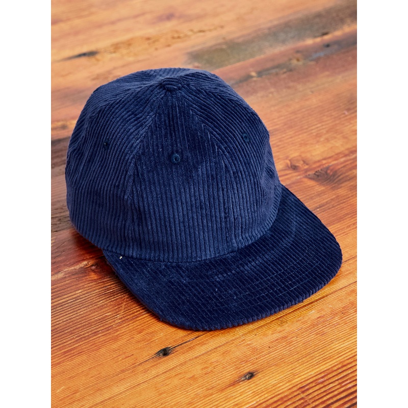 Baseball Hat in Navy Corduroy|One Size