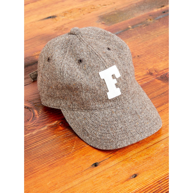 Brown’s Beach Tweed Baseball Cap in Brown