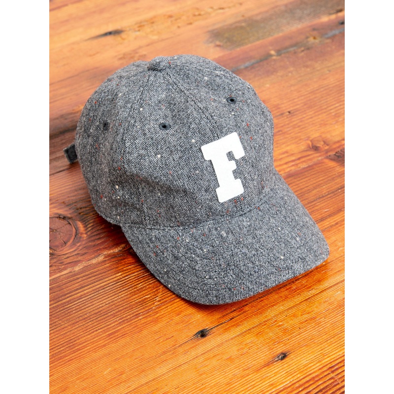 Brown’s Beach Tweed Baseball Cap in Charcoal