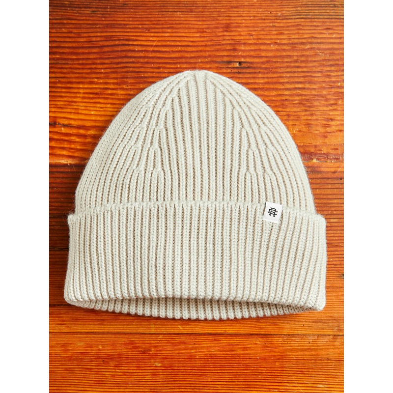 Merino Wool Watch Cap Beanie in Dune