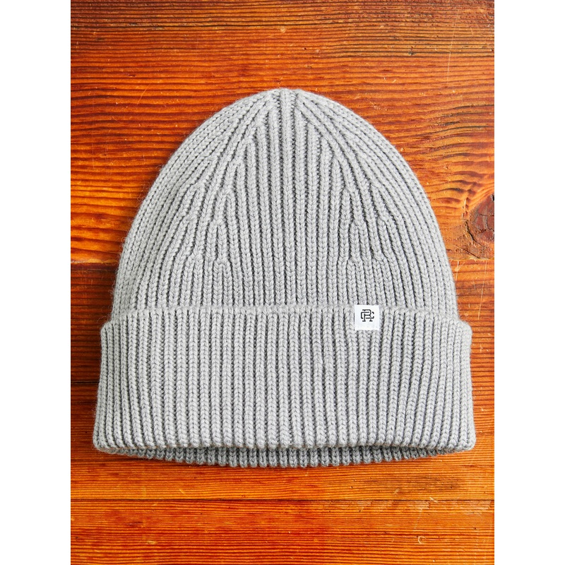 Merino Wool Watch Cap Beanie in Grey
