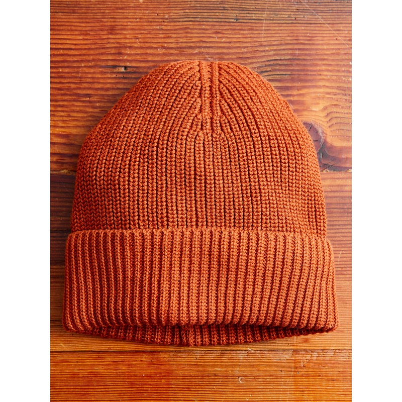 Cotton Watch Cap in Rust|One Size