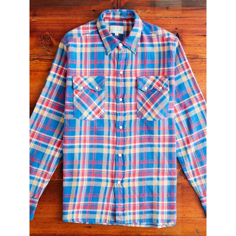 Washed Flannel Pearl Snap Shirt in Northwoods Plaids