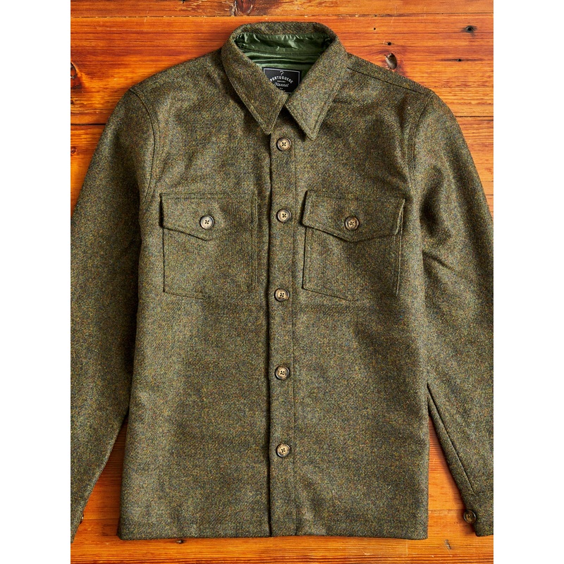 Wool Field Overshirt in Forest