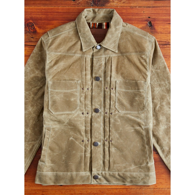 10oz Waxed Canvas Riders Jacket in Tumbleweed
