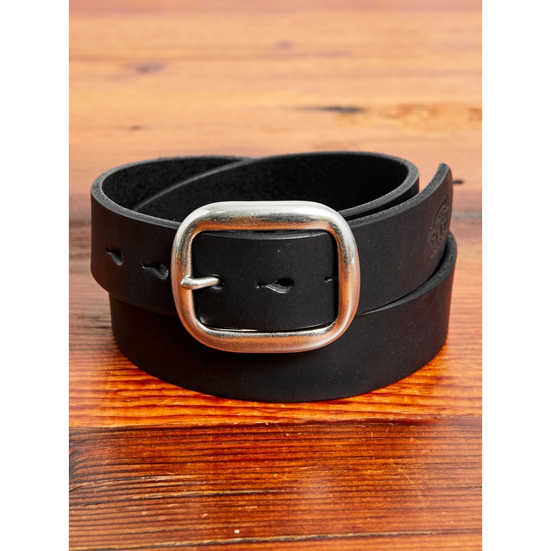 B-81 Leather Belt in Black|32|34|36|38