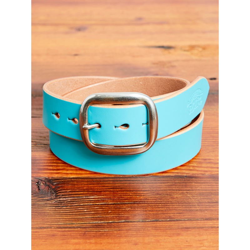 B-87 Leather Belt in Emerald|32|34|36|38