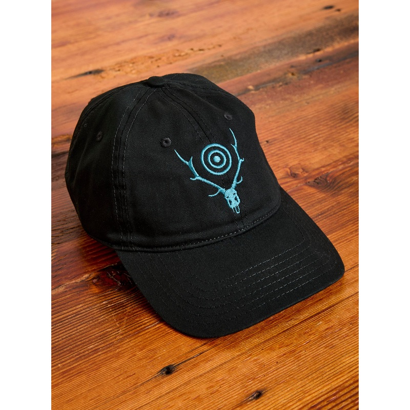 Strap Back Dad Cap in Black|One Size
