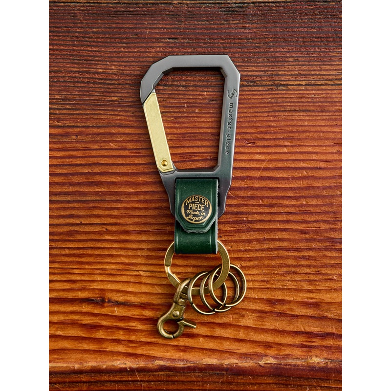 Carabiner Keychain in Green|One Size