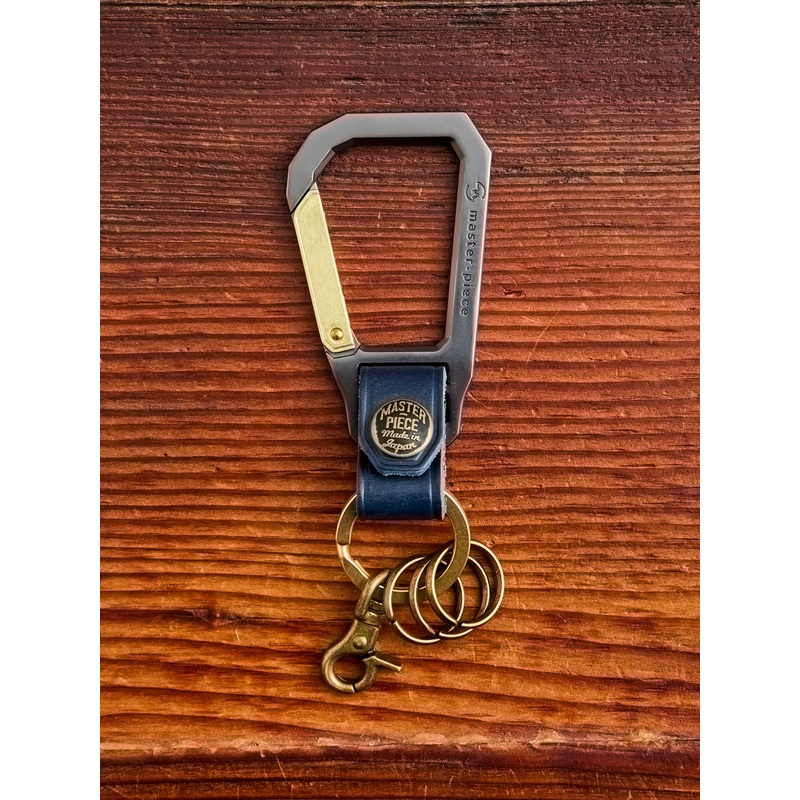 Carabiner Keychain in Navy|One Size