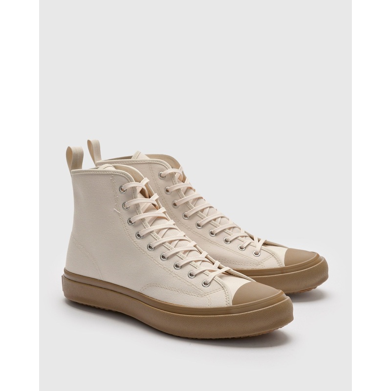 Hi Basket Sneaker in Natural|7|8|9|10|11|12
