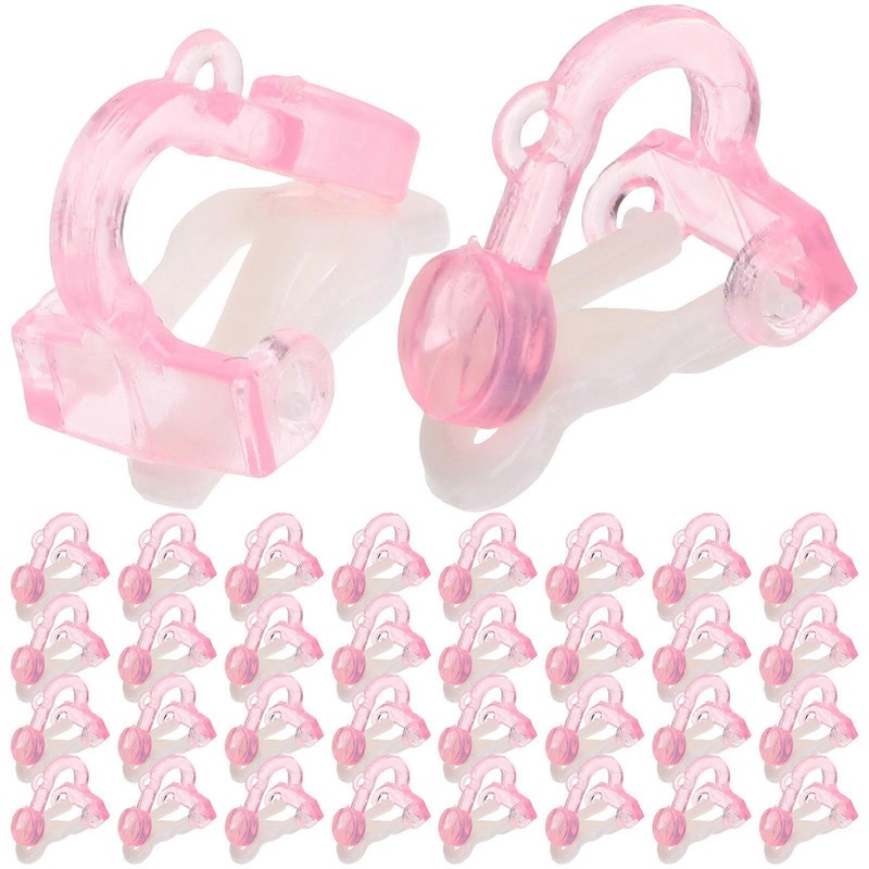 100Pcs Kids Clip-On Earrings Non-Piercing Ear Ornaments For Daughters Circular Pink Durable Craftsmanship | Fruugo SG
