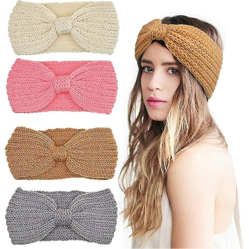 4 Pieces Hair Band For Women Headbands Winter Knitted Headband Ear Warmer Warm | Fruugo SG