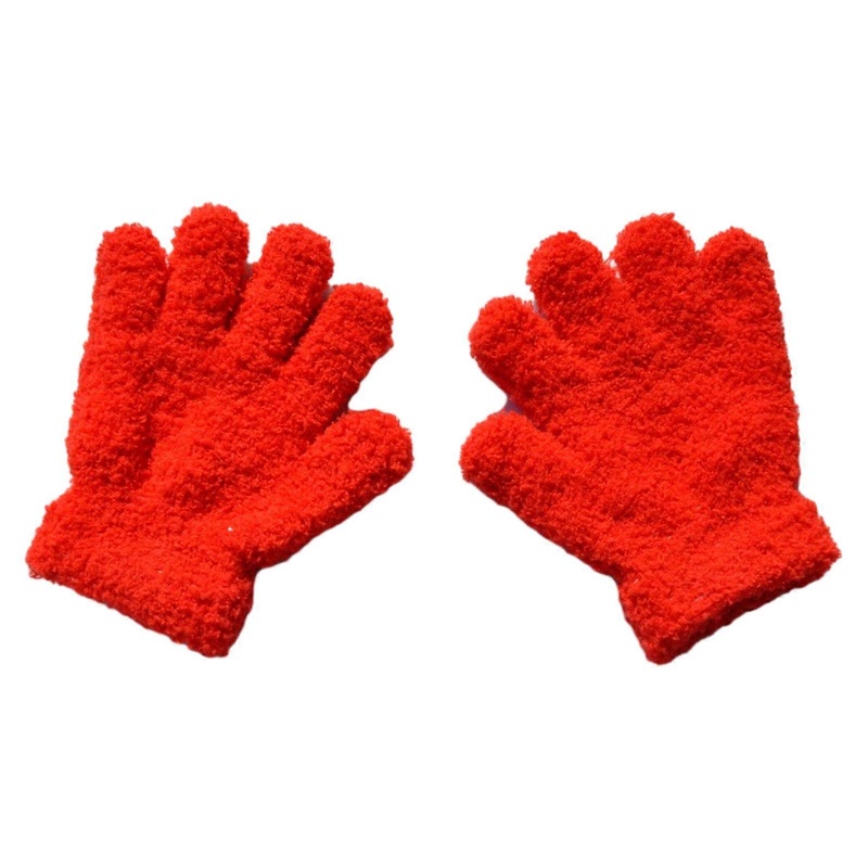 Children Fleece Full Finger Gloves Winter Windproof Snowing Gloves for Kids Skiing Cute Fleece Outdoor Sports Necessary  Red | Fruugo SG