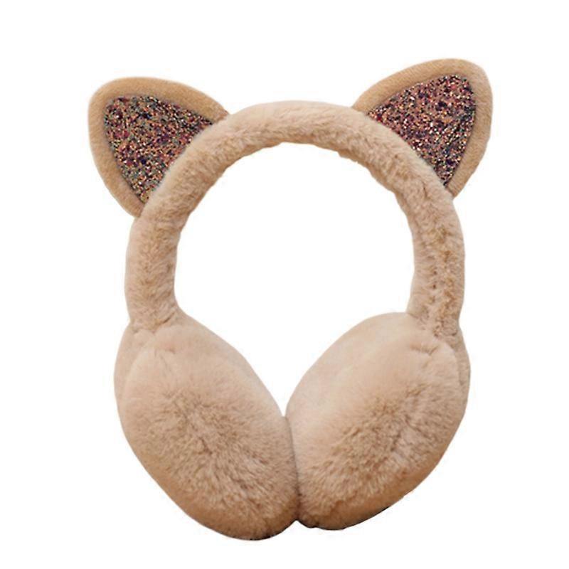 Earmuffs Skin-friendly Cats Ears Design Plush Winter Warm Cats Ear Muffs for Outdoor Qinhai | Fruugo SG