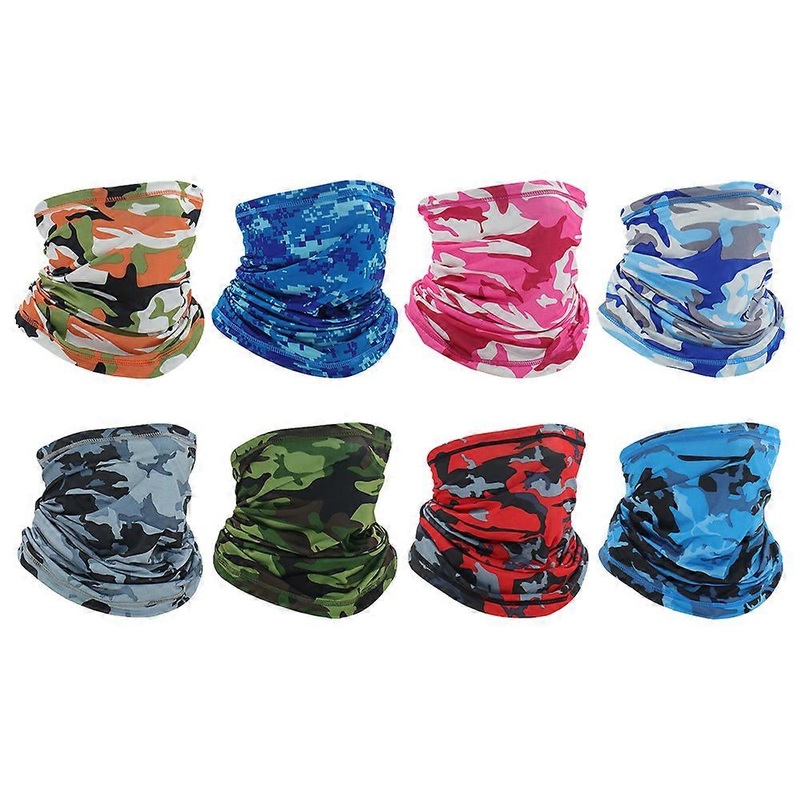 Headscarf for Outdoor Fishing – Breathable Sunscreen Ice Silk Headscarf, Camouflage Mixed Color, 8pcs | Fruugo SG