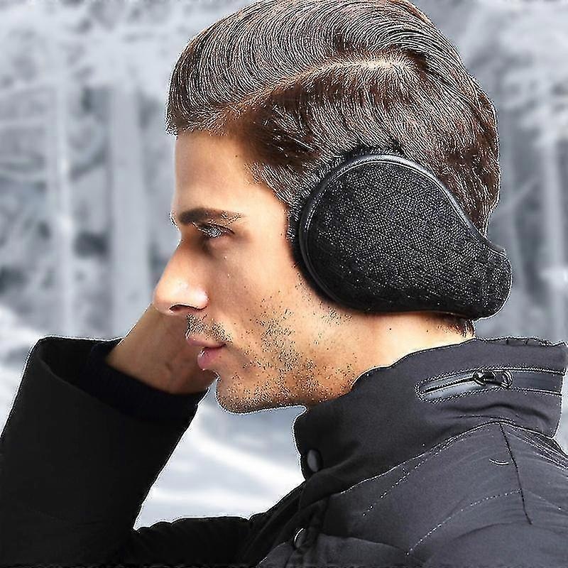 Men’s And Women’s Winter Ear Muffs – Foldable Wool Ear Muffs – Outdoor Ski Ear Muffs – Head Back Ear Muffs (black Square) | Fruugo SG
