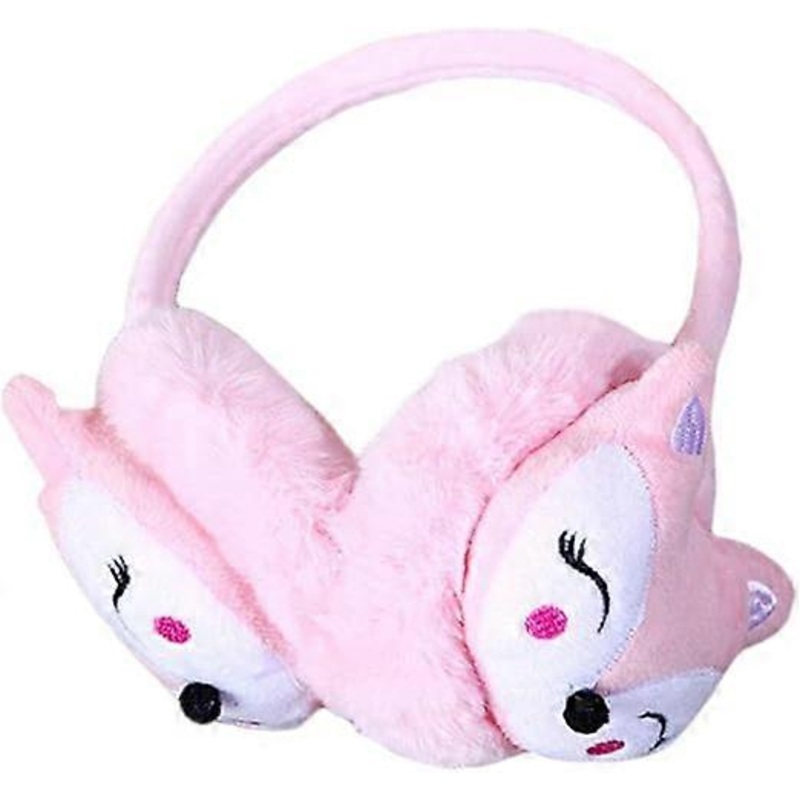 SBSG Kids Winter Earmuffs Plush Warm Cute Fox Ear Warmers Earflap Cute Cartoon Earmuff for Boys Girls Baby Toddlers,02 | Fruugo SG