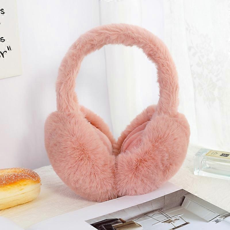 Solid Color Elastic Non-slip Cute Unisex Earmuffs Winter Soft Thickened Plush Headband Ear Warmer | Fruugo SG