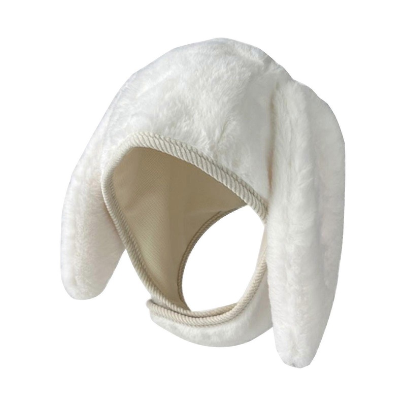 Stylish and Warm Y2K Magnetic Buckle Ear Protector Hat with Bear Ear Suitable for Men and Women  White | Fruugo SG