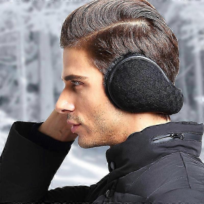 Winter Ear Warmers, Knitted Wool Plush Earmuffs for Men and Women, Adjustable Foldable Ear Muffs, In | Fruugo SG