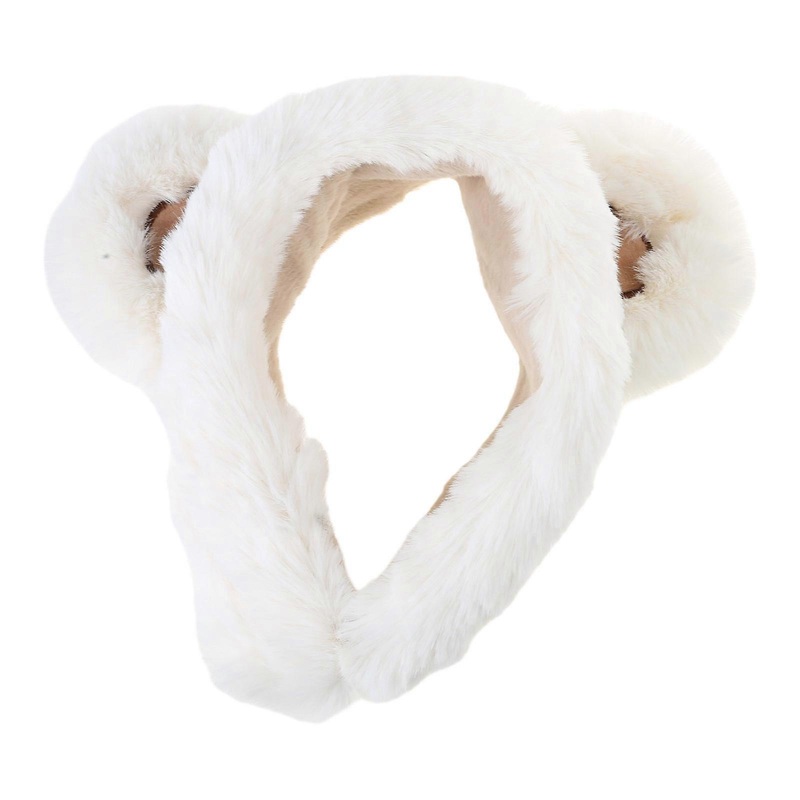 Winter Earmuffs Headwear Stay Warm and Trendy Bear Ear Warmers Cold Weather Cycling Running Sports Supplies  Milky white | Fruugo SG