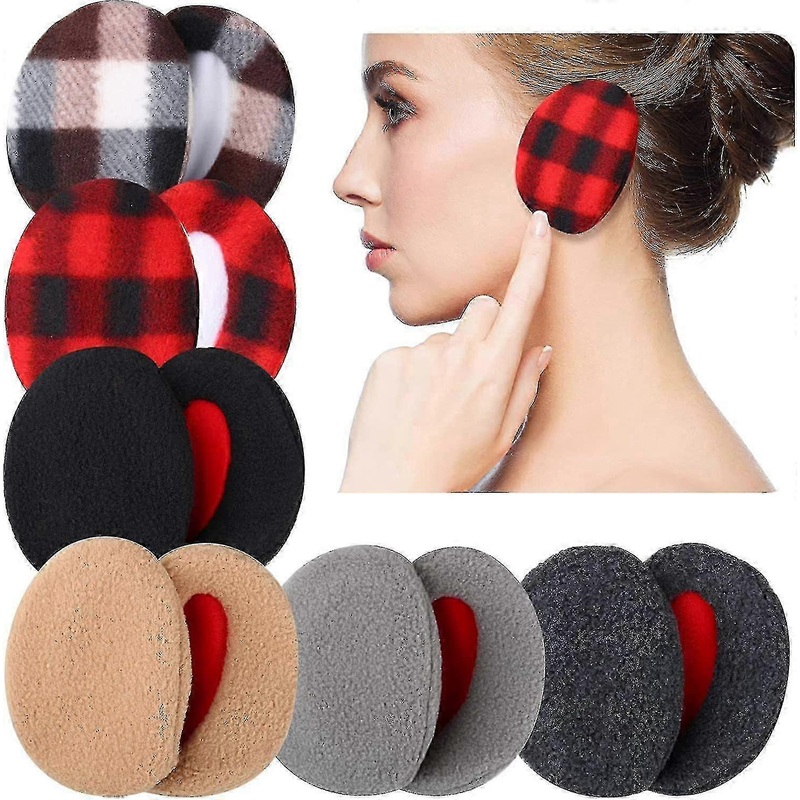 Winter Fleece Ear Warmers, 6 Pairs Unisex Bandless Earmuffs, Soft Comfort Fit | Fruugo SG