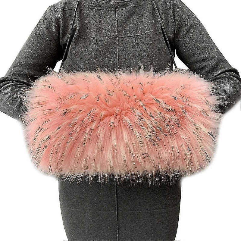 Women Cozy Hand Muffs Faux Raccoon Fur Cold Hand Winter Wedding Arm Warmer With | Fruugo SG