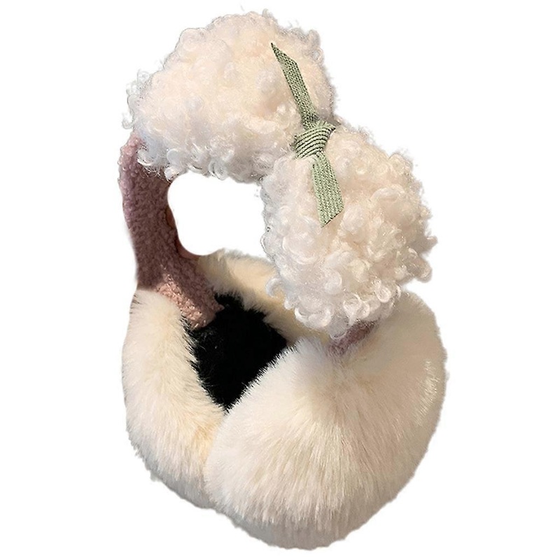 Color Matching Stuffed Bowknot Earmuff Cold Winter Ear Protecting Supplies Funny Plush Ear Flap Winter Gift for Teens  pink | Fruugo SG