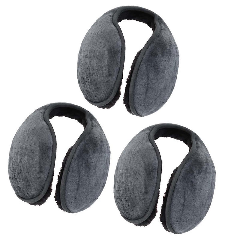 Ear Warmer Men Fabric Earmuffs for Winter Outdoor Activities Grey 3Pcs | Fruugo SG