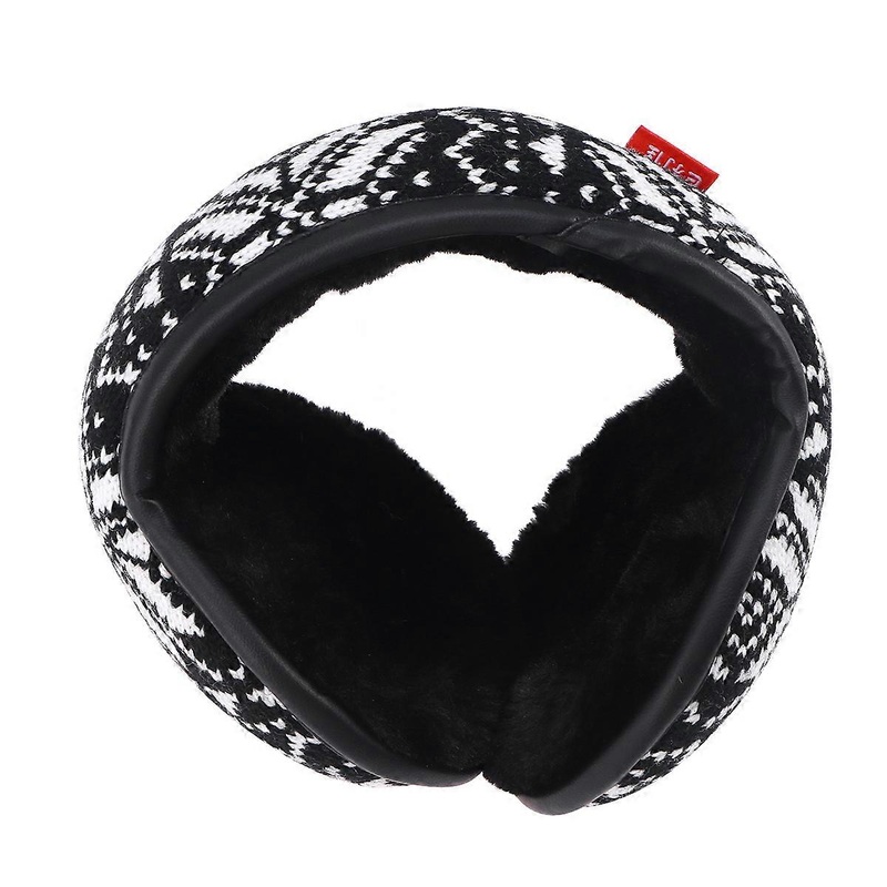 Earmuff Wrap Unisex Knitted Foldable EarMuffs Fleece Lined Warm Cold Weather White 1Pack | Fruugo SG