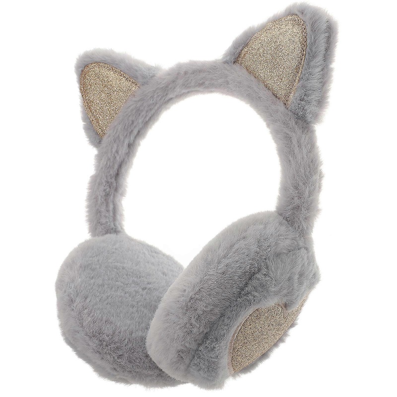 Furry Warm Earmuffs Childrens Winter Use Grey 23x16cm Windproof 1Set | Fruugo SG