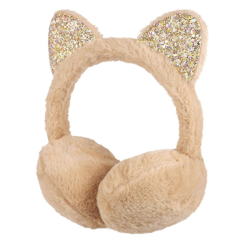 Kids Earmuffs Warm Earmuff Cute Childrens Warm Ear Muffs Khaki 1Pack | Fruugo SG