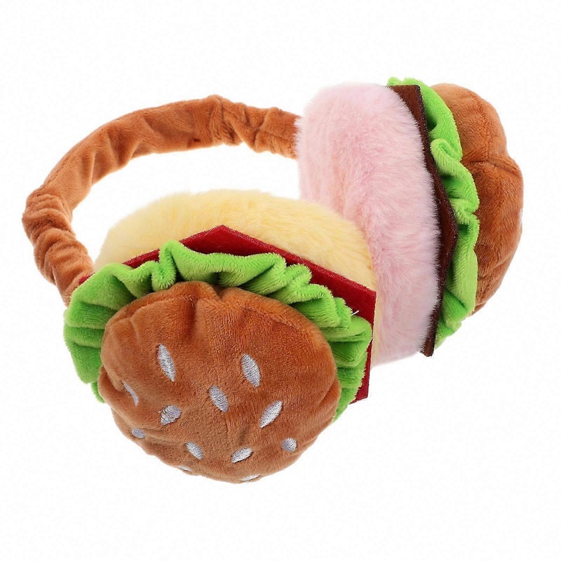 Kids Winter Ear Warmers Fluffy Hamburger Ear Muffs Windproof 1Pcs | Fruugo SG