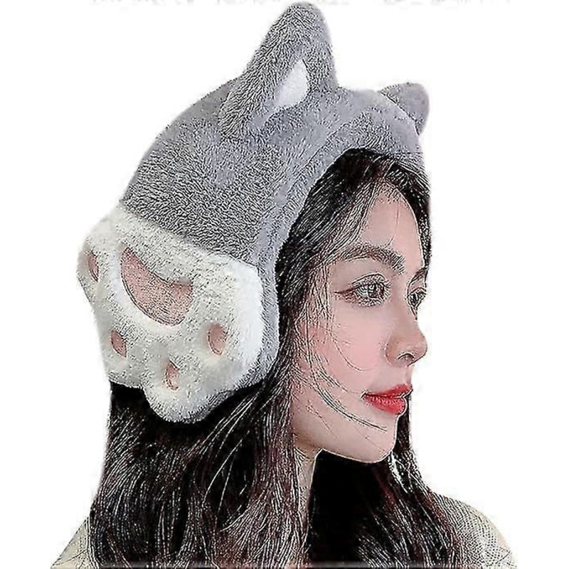 Winter Ear Warmer Cute Cat Outdoor Warm Earmuffs Faux Furry Winter Ear Muffs Warm Ear Covers Fur Adjustable Winter Earmuffs Headband Ski Earmuffs | Fruugo SG