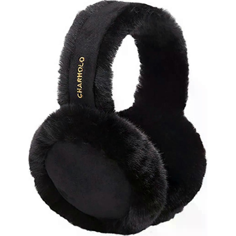 Winter warm plush earmuffs are warm and breathable soft earmuffs for men and women-Black-One size fits most | Fruugo SG